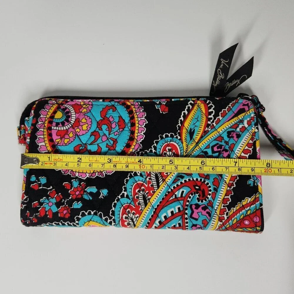 Vera Bradley Parisian Paisly and Floral Wristlet Wallet